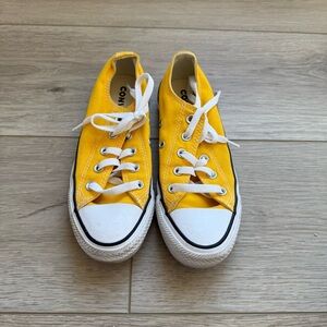 Converse All Star Low Top Yellow Canvas Sneakers